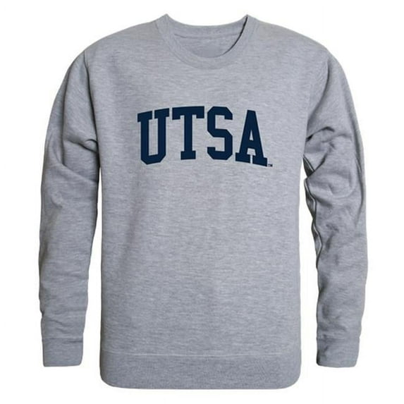 W Republic 543-435-HGY-05 NCAA UTSA Roadrunners GameDay Crewneck T-Shirt, Heather Gray - 2XL