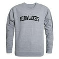 thumbnail image 1 of American International College Yellow Jackets Game Day Crewneck Pullover Sweatshirt Sweater - Heather Grey, Medium, 1 of 2