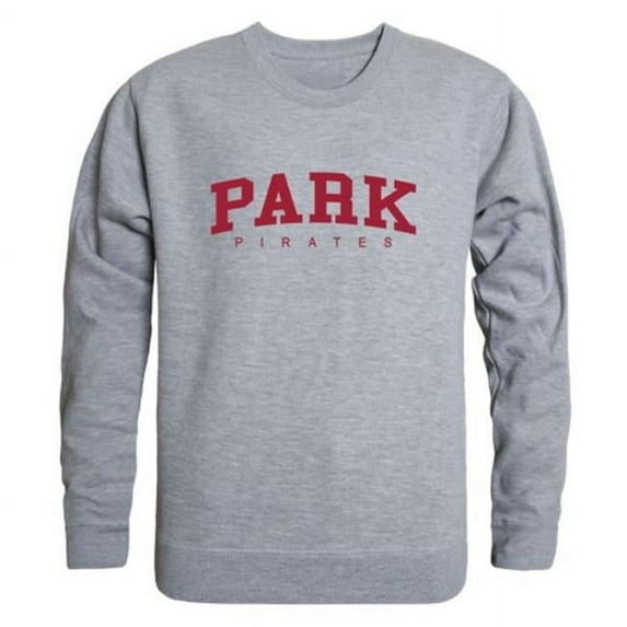 W Republic 543-690-HGY-01 Park University Pirates Game Day Crewneck Sweatshirt, Heather Grey - Small