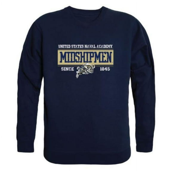 W Republic 544-136-NVY-02 United States Naval Academy Campus Crewneck Sweatshirt, Navy - Medium