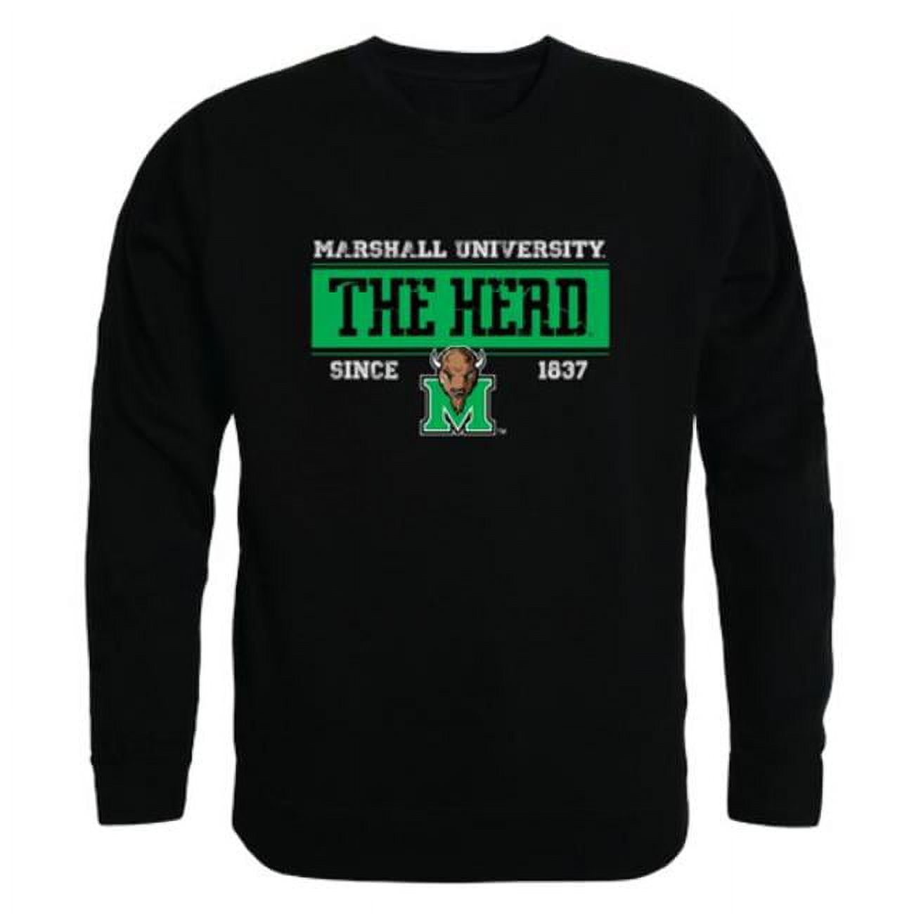 W Republic 544-190-BLK-05 Marshall University Campus Crewneck