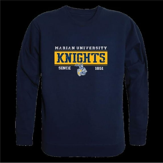 W Republic 544-536-NVY-02 Marian University Knights Established Crewneck Sweatshirt, Navy - Medium