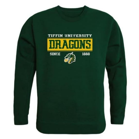W Republic 544-678-FOR-04 Tiffin University Dragons Established Crewneck Sweatshirt, Forest Green - Extra Large