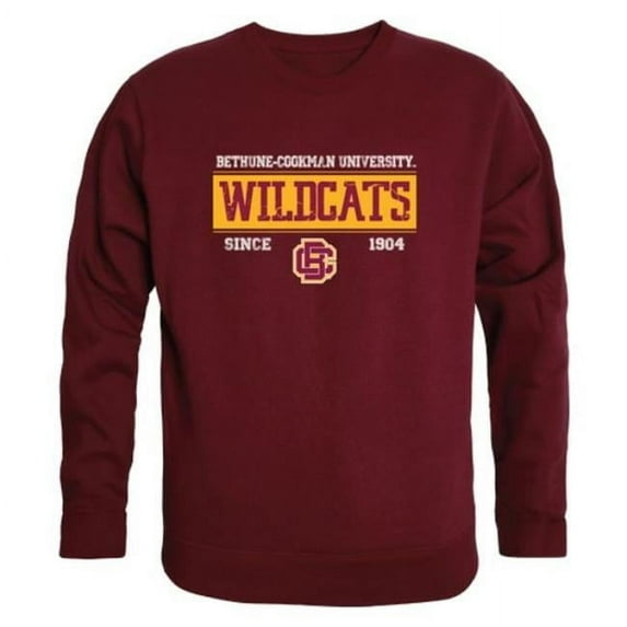 W Republic 544-692-MAR-03 Bethune-Cookman University Wildcats Established Crewneck Sweatshirt, Maroon - Large
