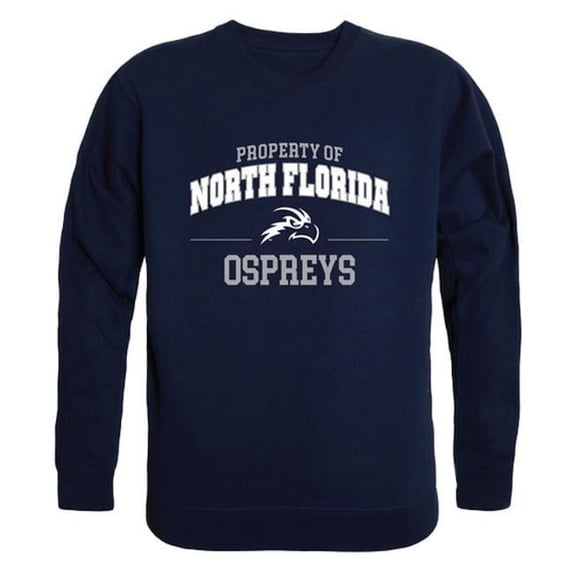 W Republic 545-354-NVY-05 University of North Florida Property of Crewneck T-Shirt, Navy - 2XL