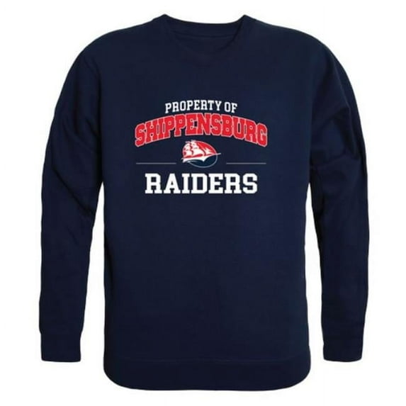 W Republic 545-584-NVY-04 Shippensburg University Raiders Property of Crewneck Sweatshirt, Navy - Extra Large