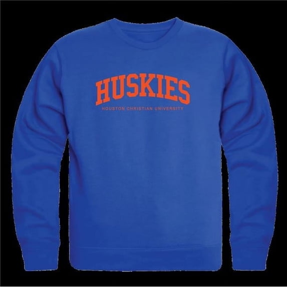W Republic 546-524-RL2-05 Houston Christian University Huskies Arch Crewneck Sweatshirt, Royal - 2XL