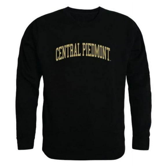 W Republic 546-628-BLK-01 Central Piedmont Community College Arch Crewneck Sweatshirt, Black - Small