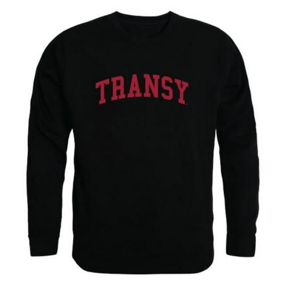 W Republic 546-679-BLK-03 Transylvania University Pioneers Arch Crewneck Sweatshirt, Black - Large