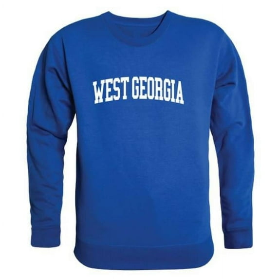 W Republic 546-713-RYL-01 University of West Georgia Wolves Wolves Arch Crewneck Sweatshirt, Royal - Small