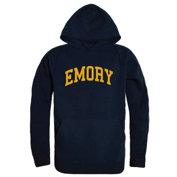 W Republic 547-299-NVY-02 Emory University College Hoodie, Navy - Medium