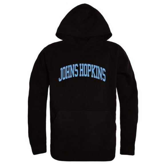 W Republic 547-319-BLK-05 Johns Hopkins University College Hoodie, Black - 2XL