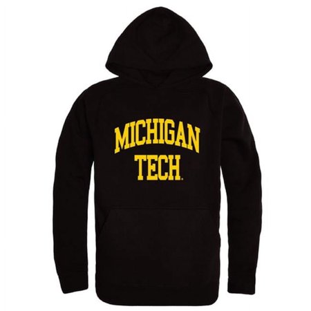 W Republic 547-341-BLK-04 Michigan Technological University College Hoodie, Black - Extra Large