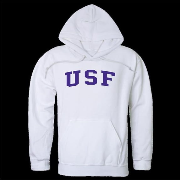 W Republic 547-380-WT2-03 University of Sioux Falls Cougars College Hoodie, White - Large