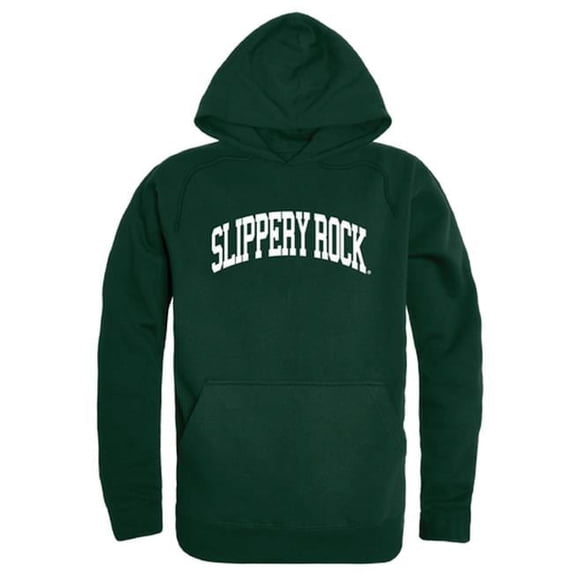 W Republic 547-381-FOR-03 Slippery Rock University College Hoodie, Forest Green - Large