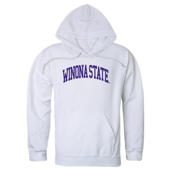 W Republic 547-408-WHT-05 Winona State University College Hoodie, White - 2XL
