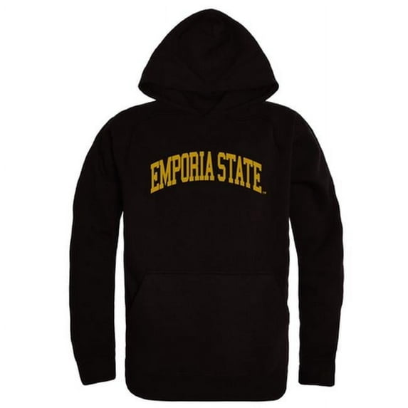 W Republic 547-423-BLK-01 Emporia State University College Hoodie, Black - Small