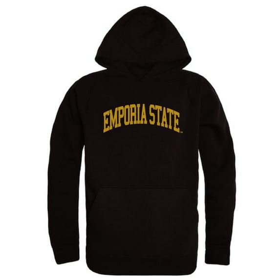 W Republic 547-423-BLK-04 Emporia State University College Hoodie, Black - Extra Large