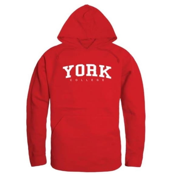 W Republic 547-685-RED-01 York College Cardinals Hoodie, Red - Small