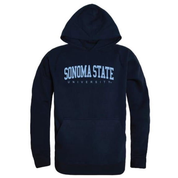 W Republic 547-732-NVY-03 Sonoma State University Seawolves College Hoodie, Navy - Large