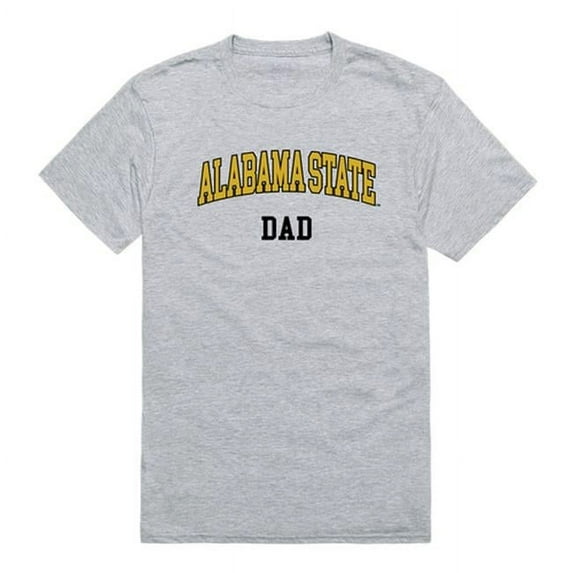 W Republic 548-102-HGY-05 Alabama State University College Dad T-Shirt, Heather Grey - 2XL