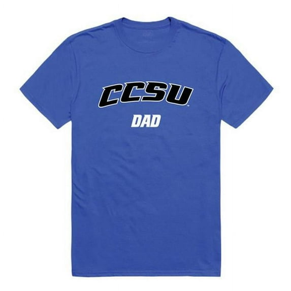 W Republic 548-113-RYL-04 Central Connecticut State University College Dad T-Shirt, Royal Blue - Extra Large