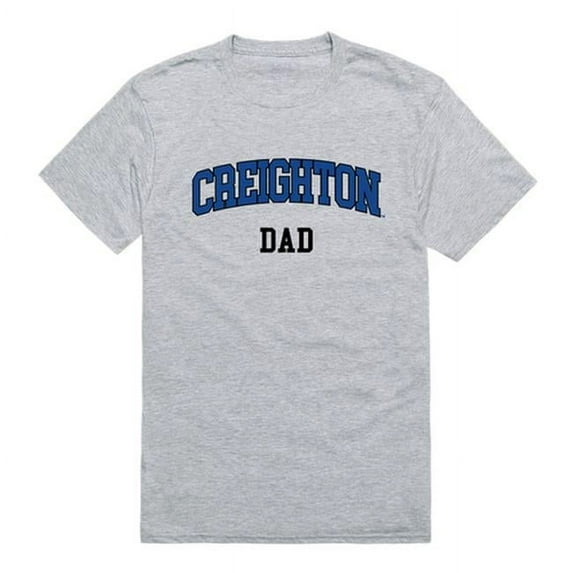 W Republic 548-118-HGY-01 Creighton University College Dad T-Shirt, Heather Grey - Small