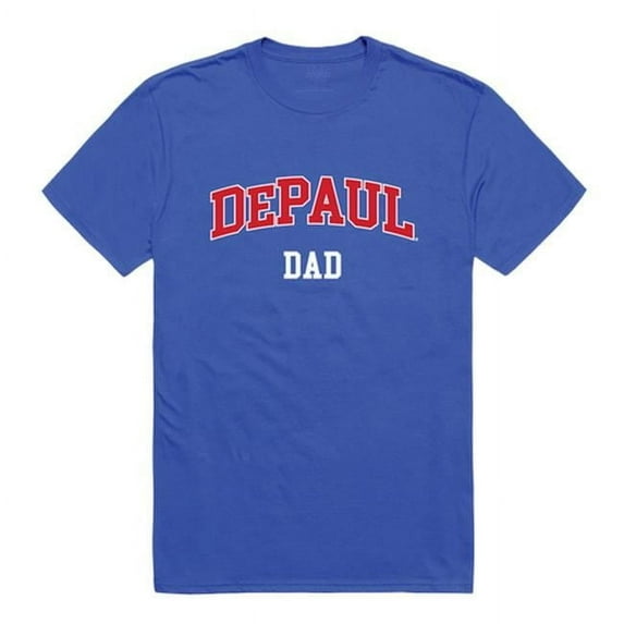 W Republic 548-121-RYL-03 DePaul University College Dad T-Shirt, Royal Blue - Large