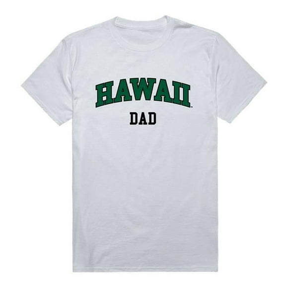 W Republic 548-122-WHT-05 University of Hawaii College Dad T-Shirt, White - 2XL