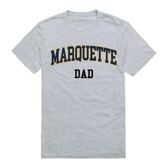 W Republic 548-130-HGY-03 Marquette University College Dad T-Shirt, Heather Grey - Large