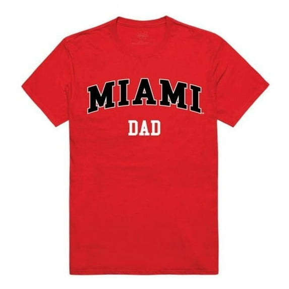W Republic 548-131-RED-02 Miami University College Dad T-Shirt, Red - Medium