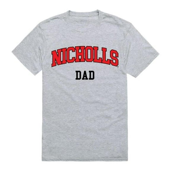 W Republic 548-138-HGY-02 Nicholls State University College Dad T-Shirt, Heather Grey - Medium