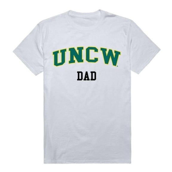 W Republic 548-139-WHT-03 UNCW College Dad T-Shirt, White - Large