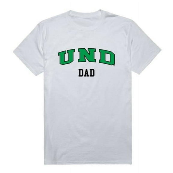 W Republic 548-141-WHT-01 University of North Dakota College Dad T-Shirt, White - Small