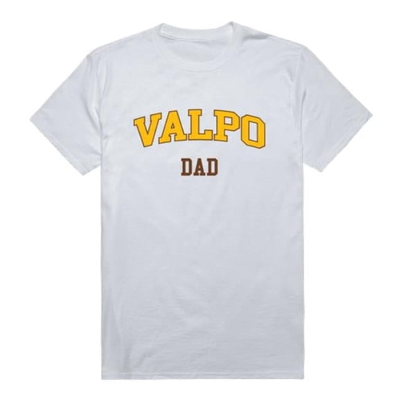 W Republic 548-154-WHT-01 Valparaiso University College Dad T-Shirt, White - Small