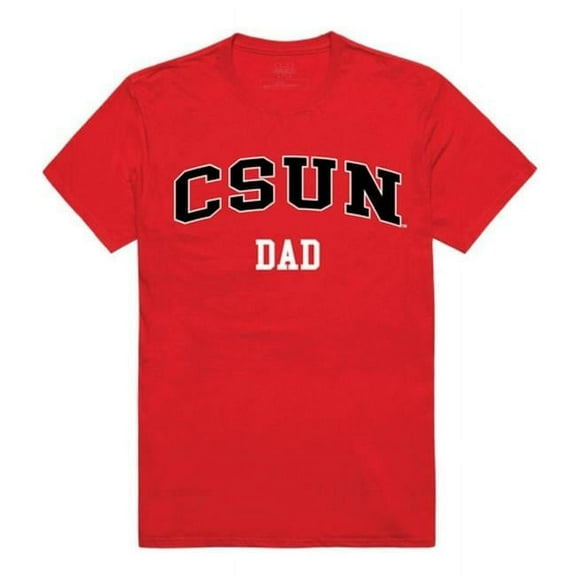 W Republic 548-166-RED-03 CSNU College Dad T-Shirt, Red - Large