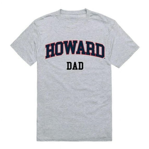 W Republic 548-171-HGY-02 Howard University College Dad T-Shirt, Heather Grey - Medium
