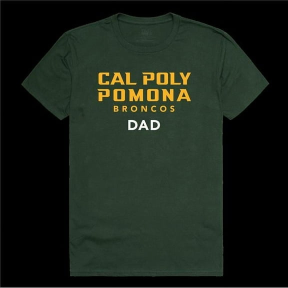 W Republic 548-201-FOR-01 California Polytechnic State University Pomona Broncos College Dad T-Shirt, Forest Green - Small