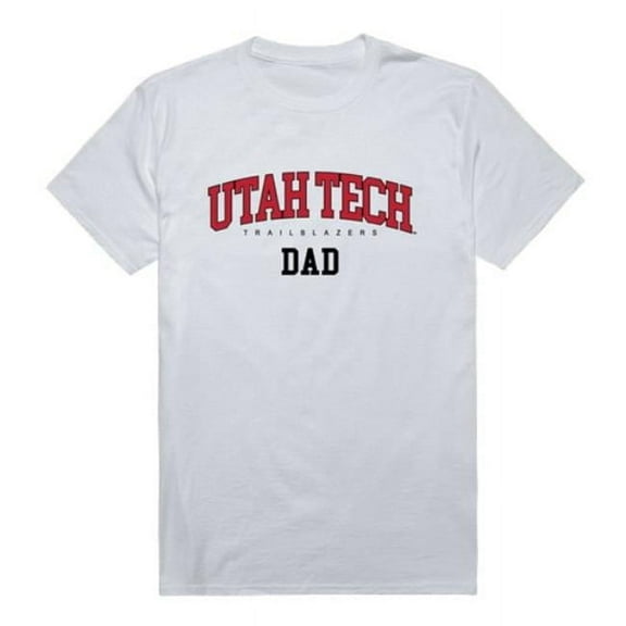 W Republic 548-291-WT2-05 Utah Tech University Trailblazers College Dad T-Shirt, White - 2XL
