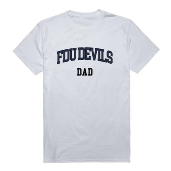 W Republic 548-300-WT2-03 Fairleigh Dickinson University Knights College Dad T-Shirt, White - Large