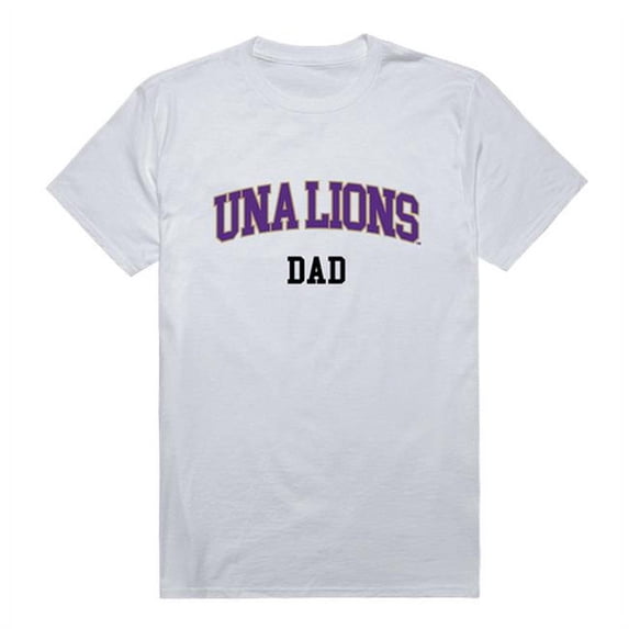 W Republic 548-351-WHT-05 Men North Alabama Lions College Dad T-Shirt, White - 2XL