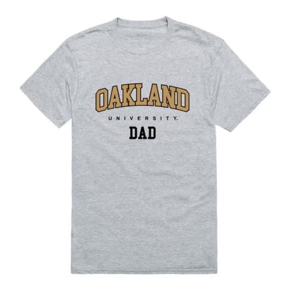 W Republic 548-359-HG2-01 Oakland University Golden Grizzlies College Dad T-Shirt, Heather Grey - Small
