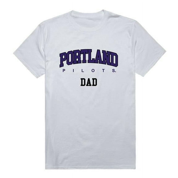 W Republic 548-363-WHT-04 University of Portland Mens College Dad T-Shirt, White - Extra Large