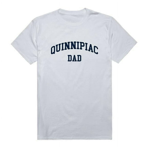 W Republic 548-365-WHT-05 Quinnipiac University Mens College Dad T-Shirt, White - 2XL