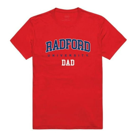 W Republic 548-366-RED-03 Radford University Mens College Dad T-Shirt, Red - Large