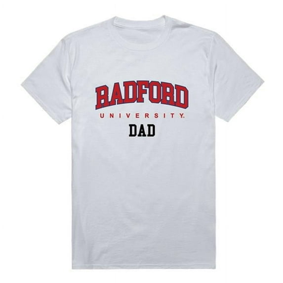 W Republic 548-366-WHT-02 Radford University Mens College Dad T-Shirt, White - Medium