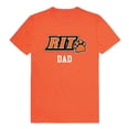 thumbnail image 1 of W Republic 548-370-ORN-01 Rochester Institute of Technology Mens College Dad T-Shirt, Orange - Small, 1 of 1