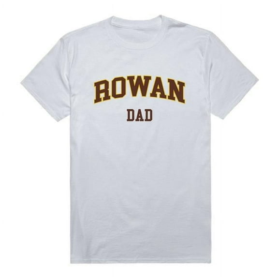 W Republic 548-371-WHT-02 Rowan University Mens College Dad T-Shirt, White - Medium
