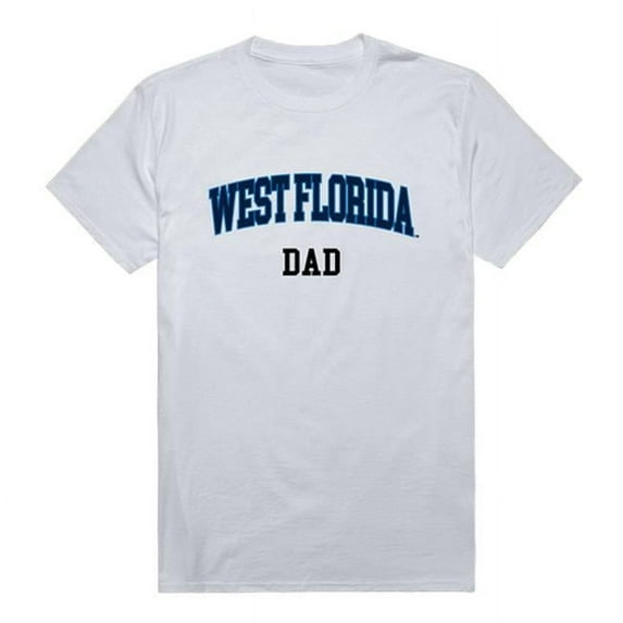 W Republic 548-402-WHT-01 University of West Florida College Dad T-Shirt, White - Small