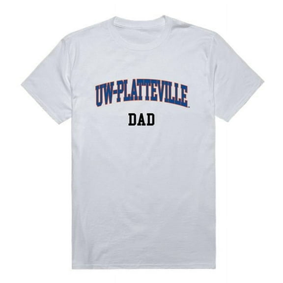 W Republic 548-410-WHT-04 University of Wisconsin-Platteville College Dad T-Shirt, White - Extra Large